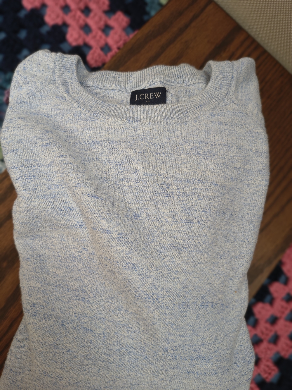 J. Crew Men’s Heather Light Blue Crewneck Sweater 🔥